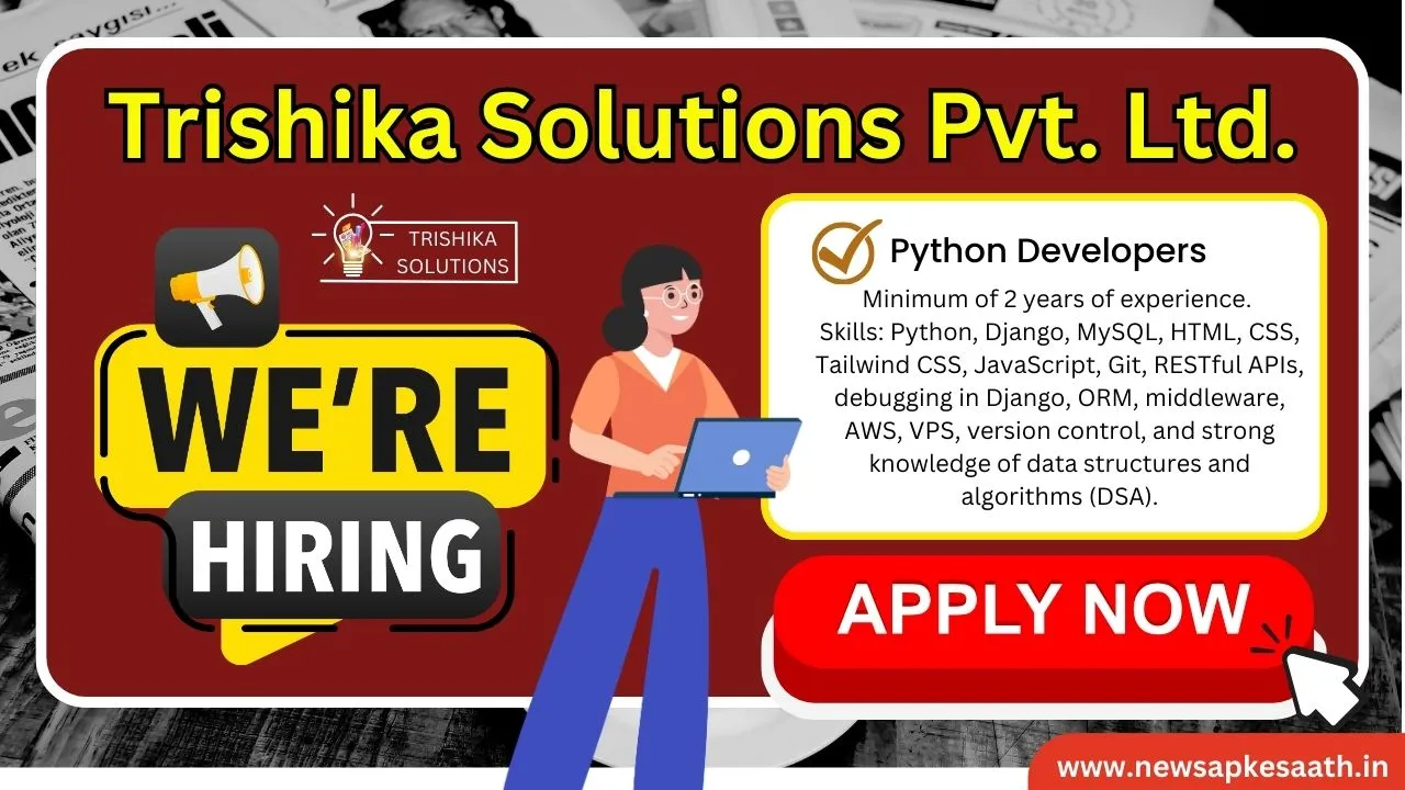 Hiring Now: Django Python Developer (Onsite Role)